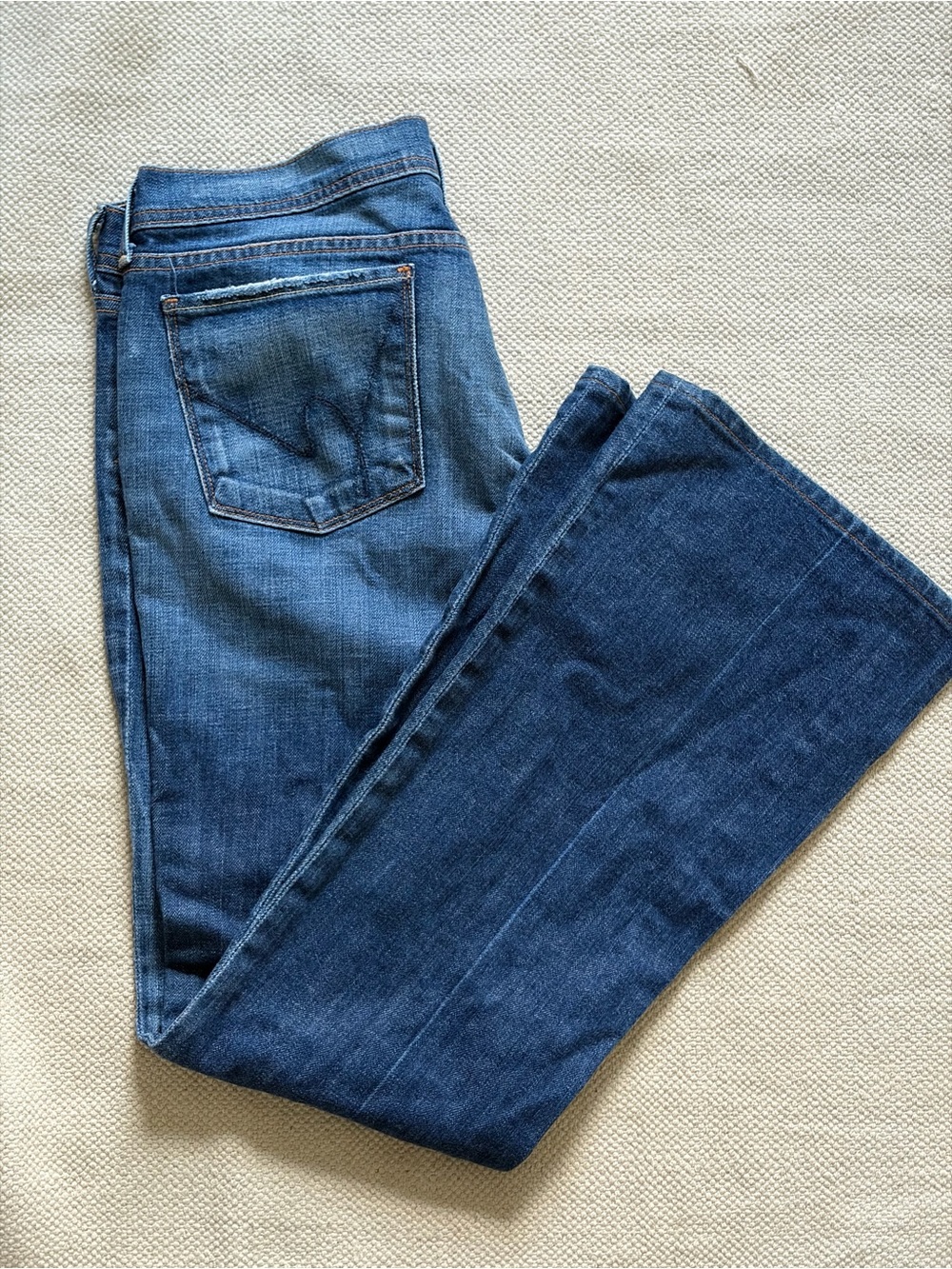 Citizens Of Humanity Dark & Mid Blue Wide-Leg Jeans
